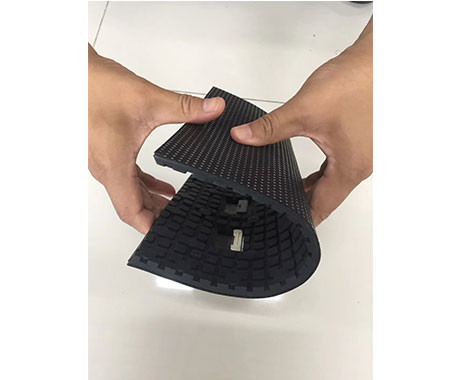Ultra Thin Soft Flexible Led Display Panels , RGB Foldable Led Display Power Saving