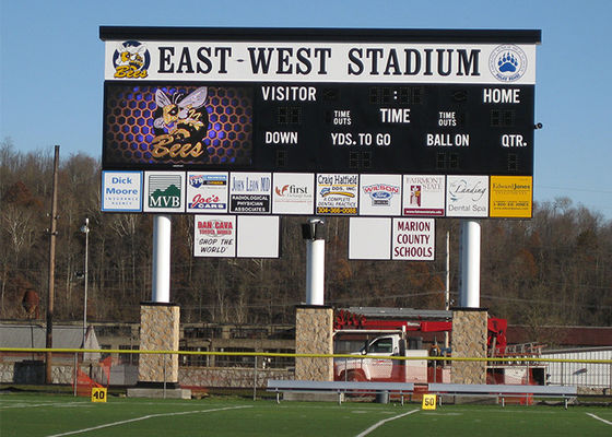 9500K P10mm Outdoor Fixed LED Display Screen Bus Station Waterproof LED Display