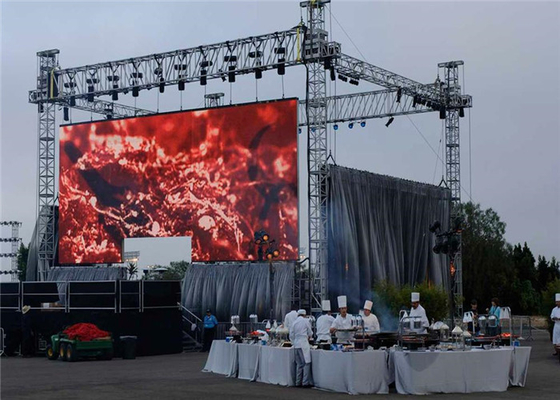 P3.91 Outdoor Rental LED Display 3840Hz Die Casting Cabinet 5500nits