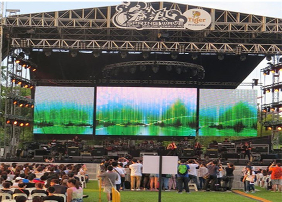 P3.91 events LED Display 4K 500*500mm/500*1000mm Die-casting Cabinet For Concert 5500nits