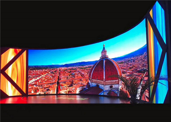 P3.91 3840Hz Outdoor Rental LED Display Full Color Screen Curve Cabinet 500x500mm