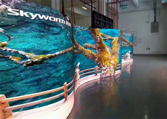 P3.91 3840Hz Outdoor Rental LED Display Full Color Screen Curve Cabinet 500x500mm