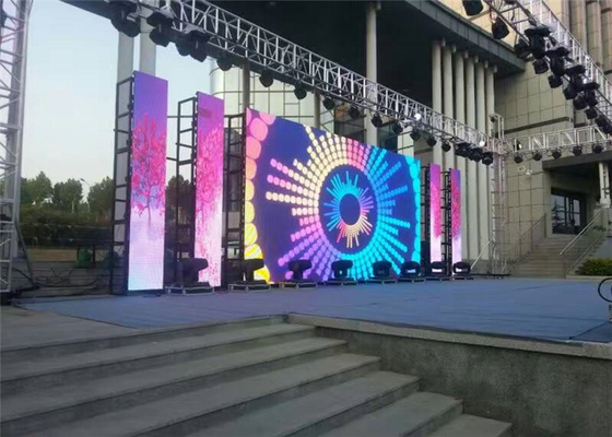 Energy Saving P6.67 Stage Rental LED Display 640*640mm Cabinet For TV Shows Front & Rear Mainterance
