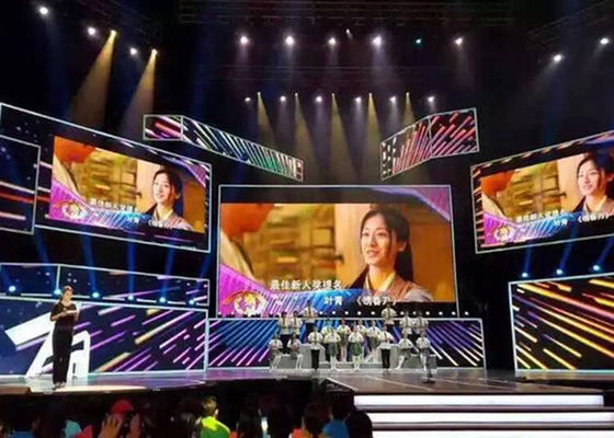 Super Light / Thin P6.67 Stage Rental LED Display For Music Venues 140°/140°