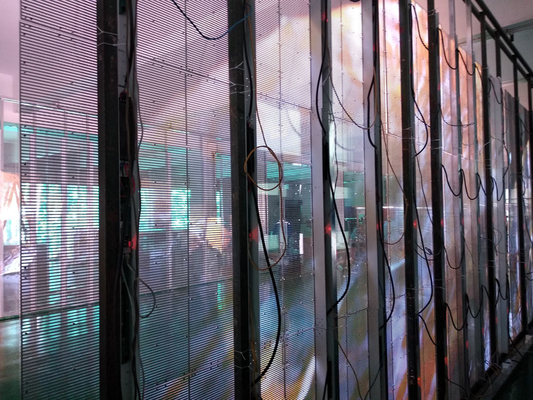 Vivid Colors See Through Led Screens P3.91-7.82 Transparentt digital display