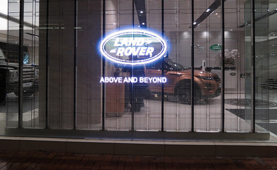 AVOE transparent video LED display For shopping mall windows brightness 4500cd/sqm