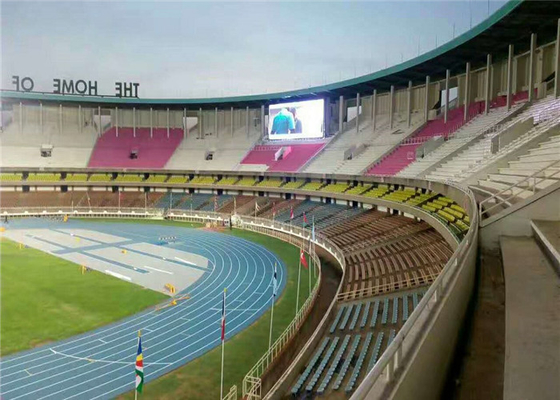 Football Stadium Advertising Boards / 8mm Led Display With Adjustable Bracket