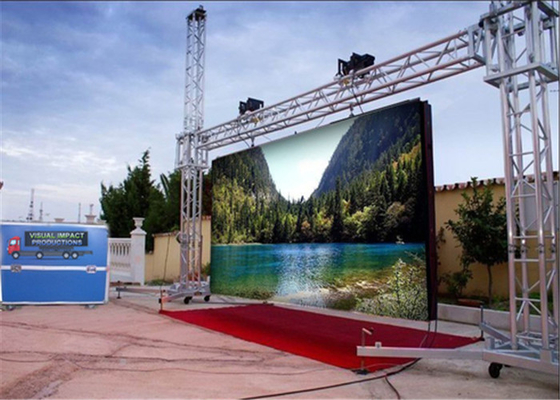 Die-casting aluminum cabinet P3.91 Outdoor Full Color Led Display , Waterproof IP65 LED Screens For Events