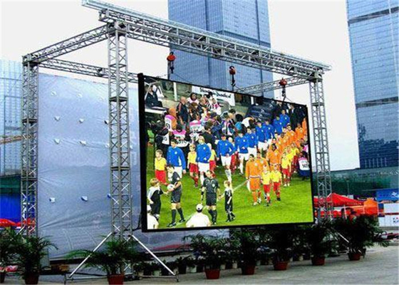 Slim Design Outdoor Rental Led Screen P4.81 1920Hz LED Street Display User Friendly