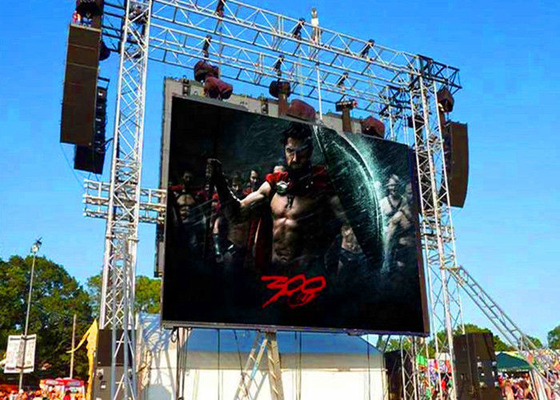 Slim Design Outdoor Rental Led Screen P4.81 1920Hz LED Street Display User Friendly