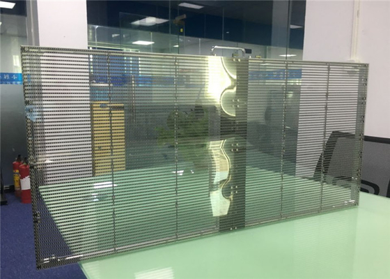 P3.91-7.82 Commercial Transparent LED Video Wall , Transparent Led Film Display Waterproof