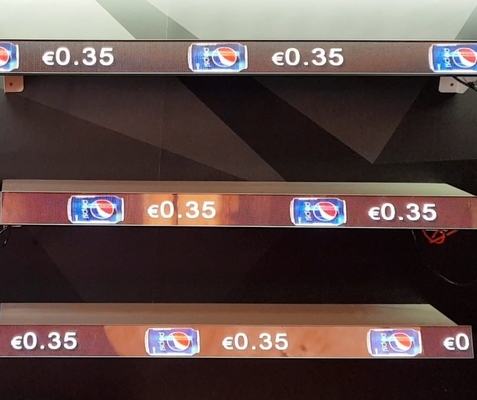 4W P1.875 Shelf Edge LED Screen 284444Dots/m2 For Advertising