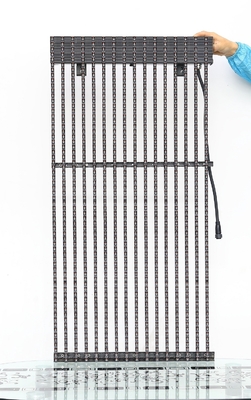 8000nits P15 LED Mesh Curtain Display Waterproof IP67 1R1G1B