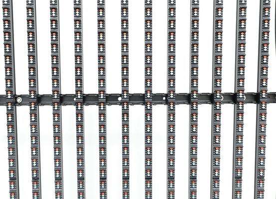 8000nits P15 LED Mesh Curtain Display Waterproof IP67 1R1G1B