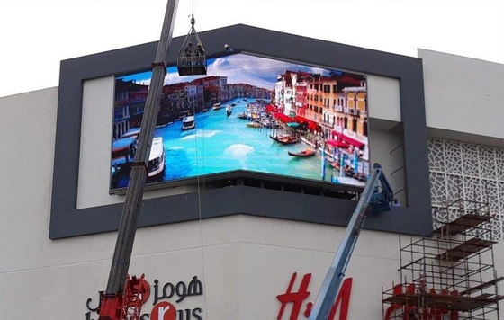 Magnesium alloy Cabinet 960*960mm P8 big Outdoor avertising Screen / AVOE LED Advertising Board For Banks / Hospitals