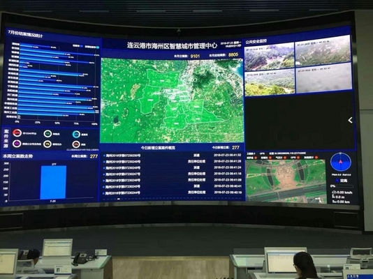 320*160mm Indoor Fixed AVOE LED Display SMD LED Video Wall For Surveillance Center