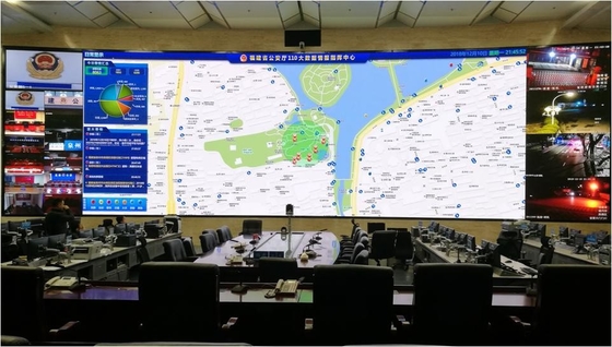 320*160mm Indoor Fixed AVOE LED Display SMD LED Video Wall For Surveillance Center