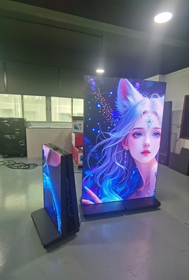 P1.86 Foldable Poster GOB LED Display Floor Stand for exhibition বিমানবন্দর হোটেল শপিং মল