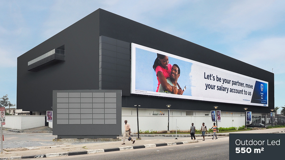 Super Light Design LED screen outdoor advertising P8 Large Viewing Angle 960*960mm