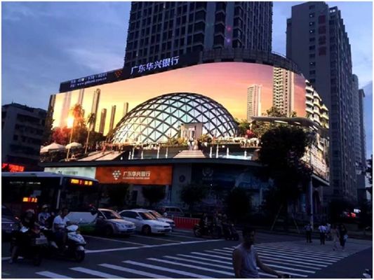200W 3840Hz Transparent Glass AVOE LED Display Outdoor Curtain Screens