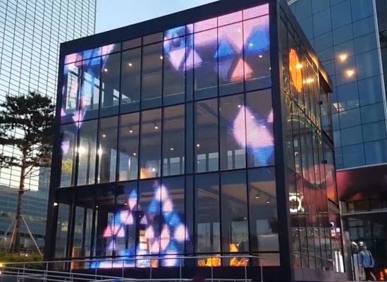Outdoor P3.9 P7.8 Transparent Glass AVOE LED Display For Shopping Mall